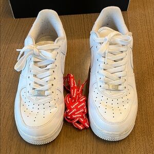 Nike Air Force 1 low Supreme red box logo